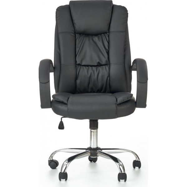 Chaise de bureau Bojan en cuir artificiel noir Chaise de bureau Bojan en cuir artificiel noir