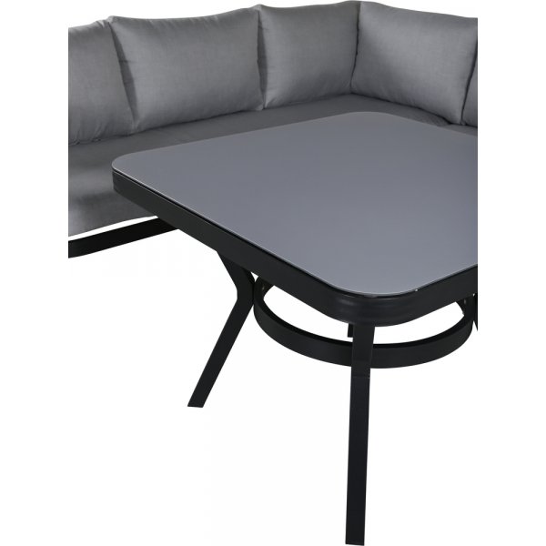 Groupe de canapés d'angle Virya - Noir/Gris Groupe de canapés d'angle Virya - Noir/Gris