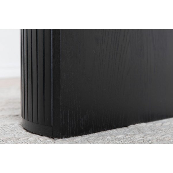 Eettafel 200x90 cm zwart gebeitst - Bianca Eettafel 200x90 cm zwart gebeitst - Bianca