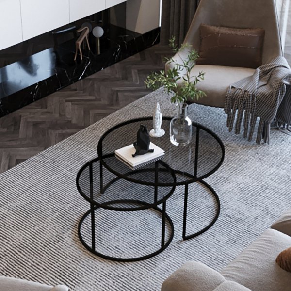 Kyoto satsbord 60/80 cm - Svart