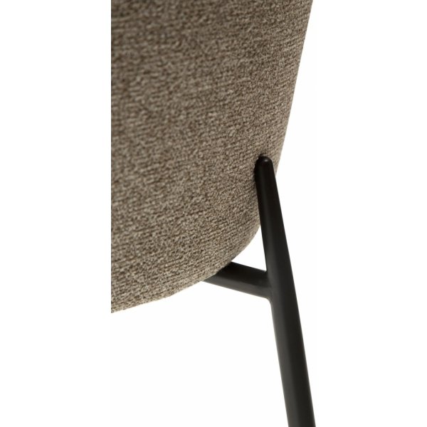 Chaise de salle à manger Glam - Boucle marron Chaise de salle à manger Glam - Boucle marron