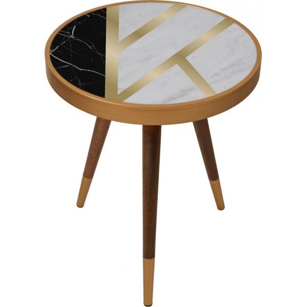 Liny sidobord cirkel 45 x 45 cm - Flerf�rgad