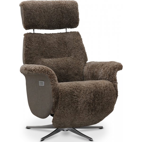 Duvnäs flip-up fåtölj - Beige fårskinn Duvnäs flip-up fåtölj - Beige fårskinn