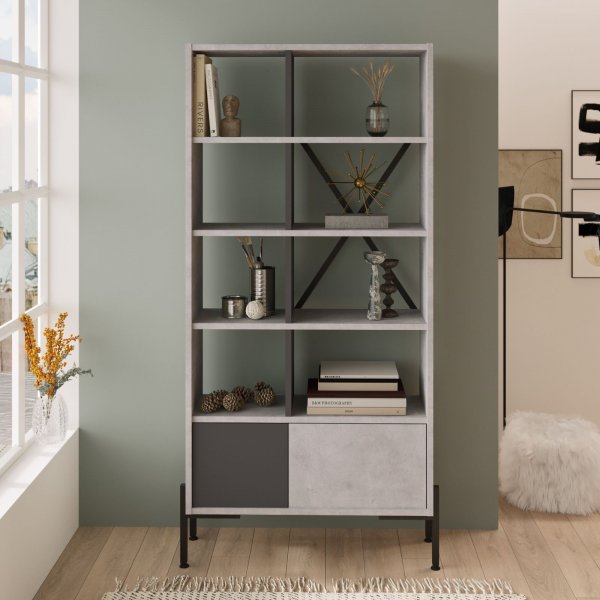 Bruno bokhylla - Antracit