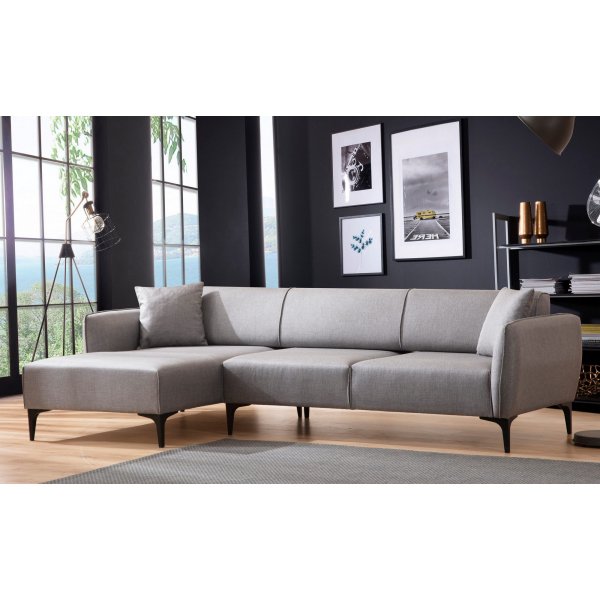 Canap divan Belissimo - Gris