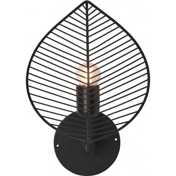 Elm wandlamp - Zwart - 33 cm