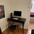 Kundbild Neptun skrivbord med låda 110 cm i svartbetsad ask: Skrivbordet var precis enligt mina...
