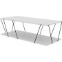 Labranda soffbord 120 x 50 cm - Vit/svart