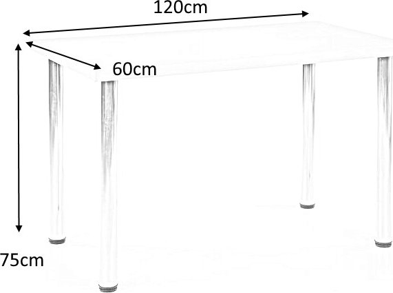 Table à manger Buno 120 cm - Chêne Wotan/noir Table à manger Buno 120 cm - Chêne Wotan/noir