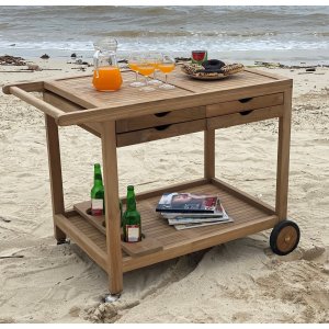 Saltö serveringsvagn Nobiles 101,5 c 58 cm - Teak + Rengöringsmedel för utemöbler Saltö serveringsvagn Nobiles 101,5 c 58 cm - Teak + Rengöringsmedel för utemöbler
