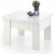 Table basse relevable et abaissante Serafin 80-160 x 80 cm - Blanc