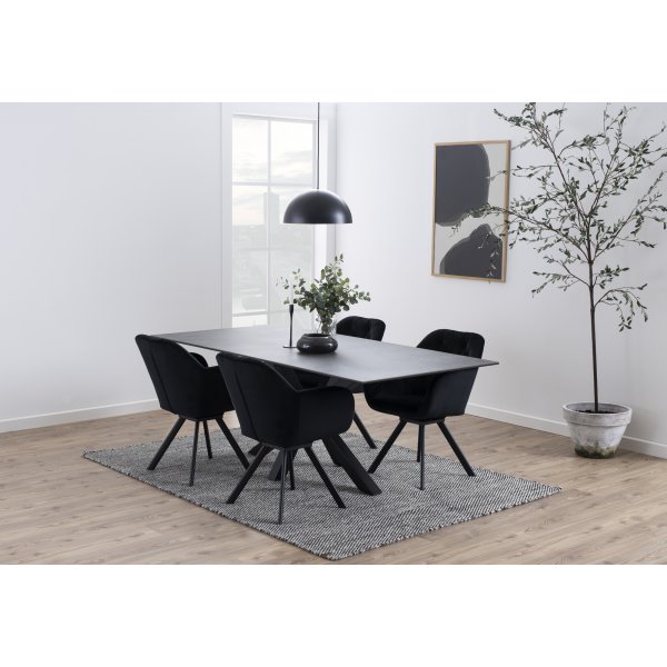 Table à manger Heaven 200 cm - Noir Table à manger Heaven 200 cm - Noir