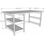 City skrivbord 120x55 cm - Furu