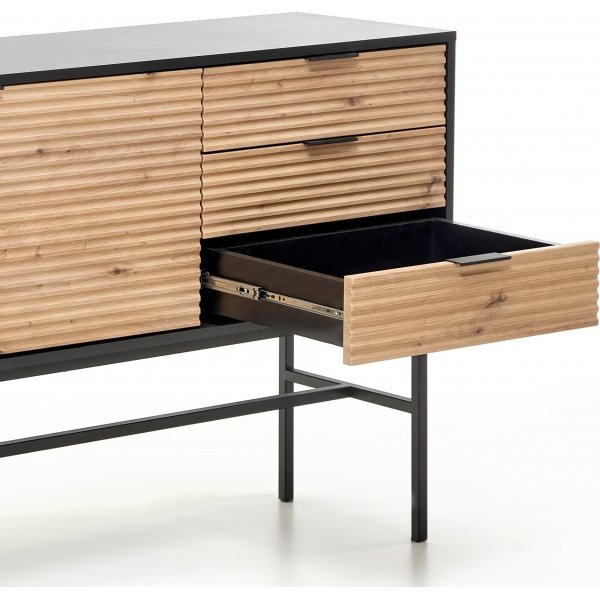 Buffet Laguna - Chne artisanal/noir