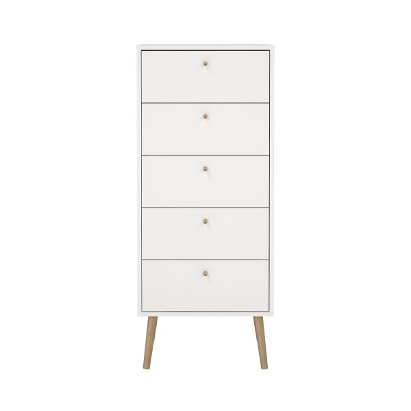 Bodo Byrå med 5 lådor - Vit Bodo Byrå med 5 lådor - Vit
