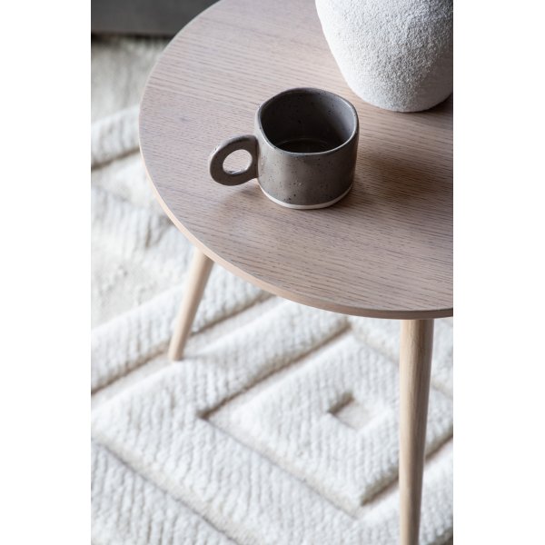 Table d\\\'appoint Askim Ø48 cm - Blanchi Table d\\\'appoint Askim Ø48 cm - Blanchi