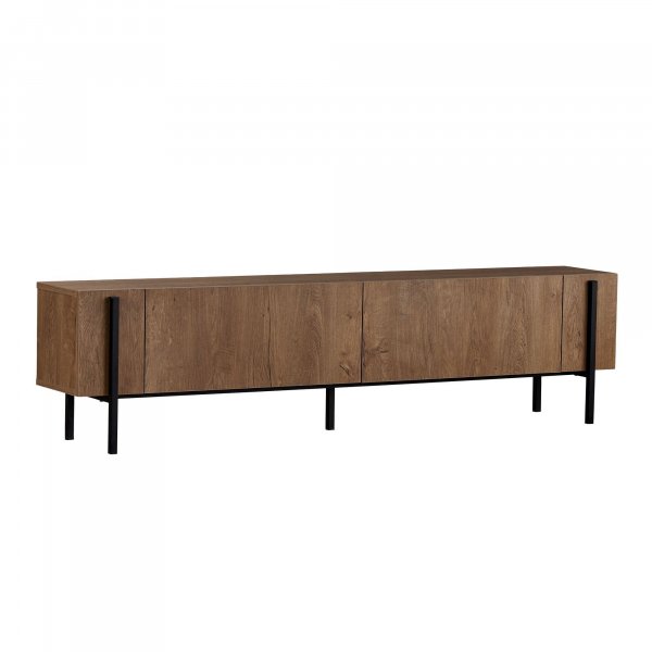 TV-b�nk Nemming 180 cm - Kafkas oak/svart