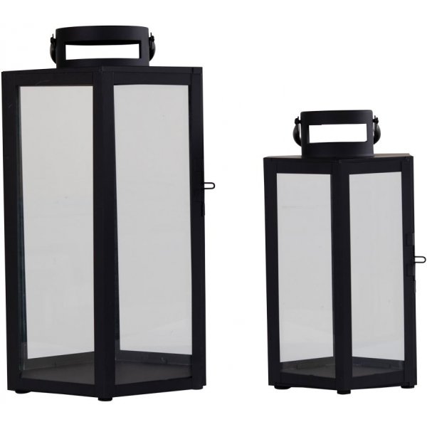 Milos lykta - Svart - 2 st Milos lykta - Svart - 2 st
