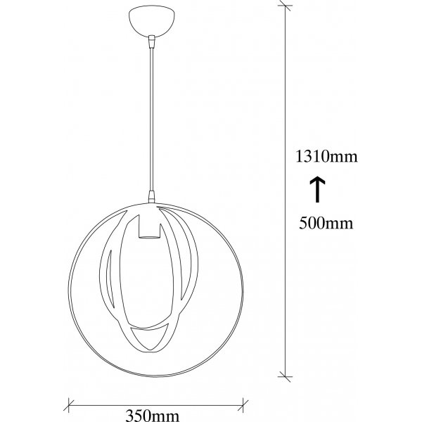 Plafonnier Viviane - Noir