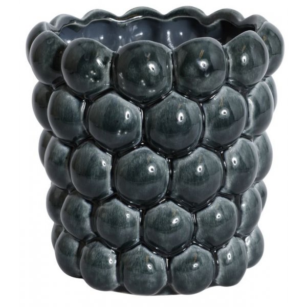 Kruka Big Bouble H18 cm - Bl (Glansig)