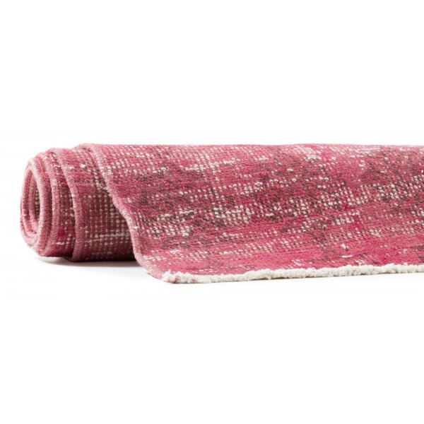kta handknuten matta - Overdyed vintage Rosa