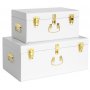 Matteus vintage Koffert set - Vit / Mssing