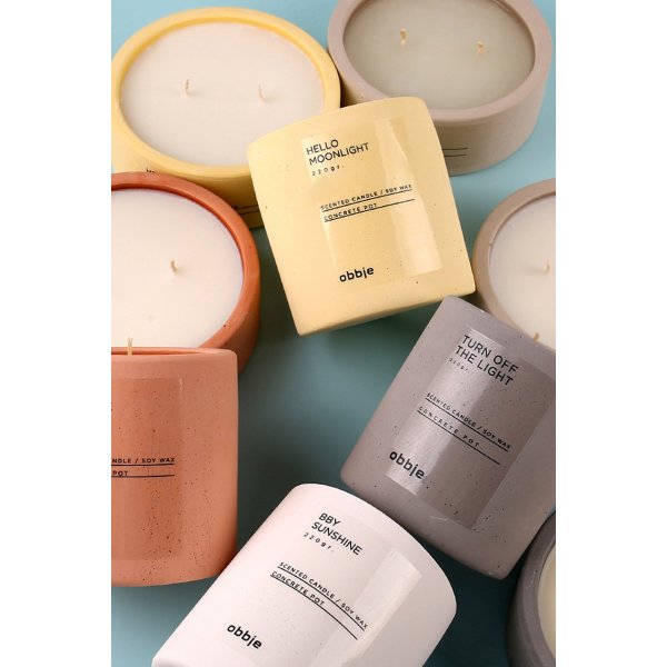 Hello Moonlight doftljus hög - Gul Hello Moonlight doftljus hög - Gul