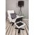 Duva reclinerfåtölj med fotpall - Grå tyg + Fläckborttagare för möbler