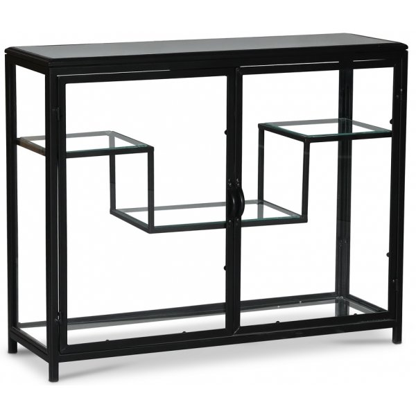 Winchester skåp - Svart metall / Glas Winchester skåp - Svart metall / Glas