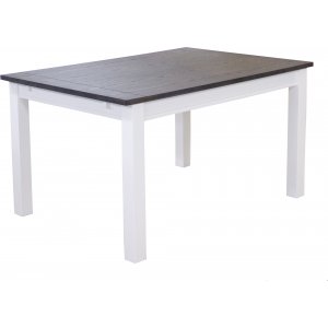 Skagen eettafel 140 cm - Wit/Bruin gelazuurd eiken