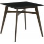 Matgrupp Florence Barbord 90x90 med 2 barstolar - Valnt/svart