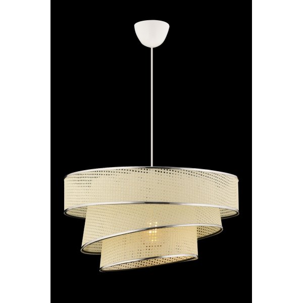Couper taklampa - Vit/silver
