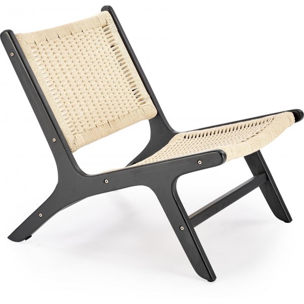 Fauteuil Foden - Beige/noir