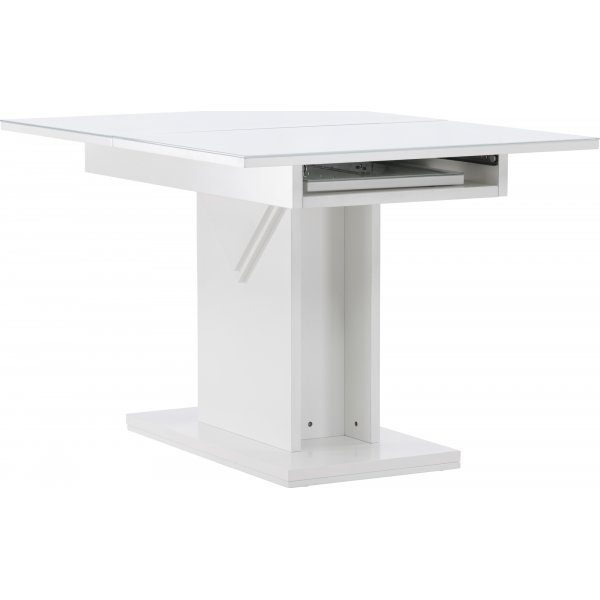 Table à manger Pluto 120-160 x 90 cm - Blanc Table à manger Pluto 120-160 x 90 cm - Blanc