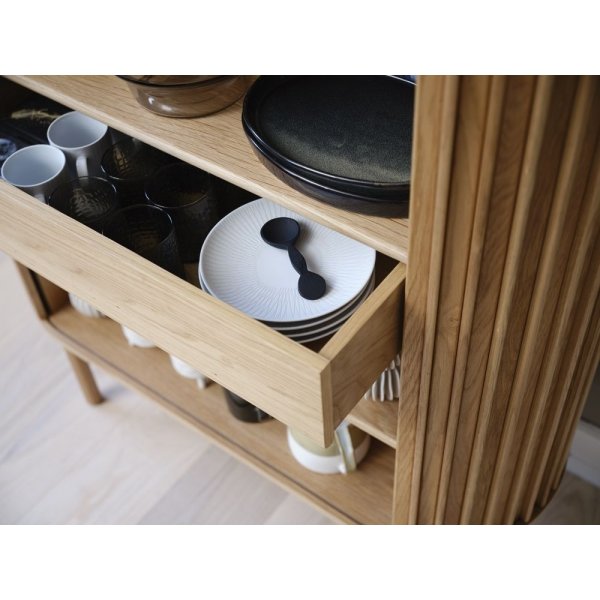 Bubbel skåp med skjutdörrar - oljad ek Bubbel skåp med skjutdörrar - oljad ek