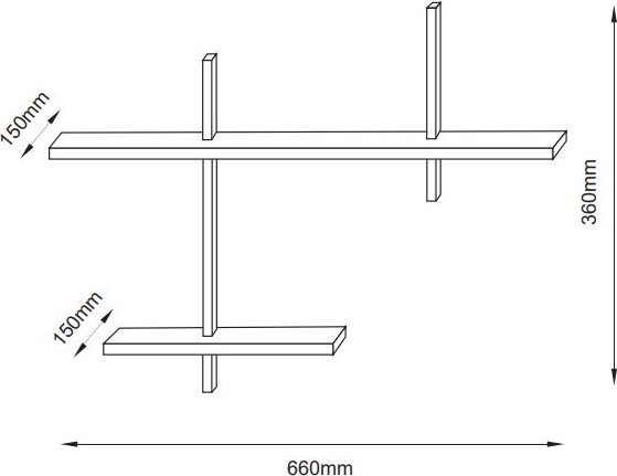 Onregelmatige wandplank