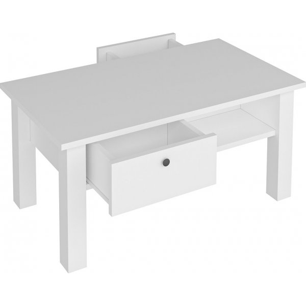 Table basse Lisbon 90 x 50 cm - Blanc Table basse Lisbon 90 x 50 cm - Blanc