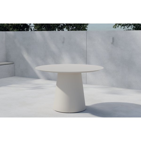 Matbord Lanzo runt Ø120 cm - beige aluminium Matbord Lanzo runt Ø120 cm - beige aluminium