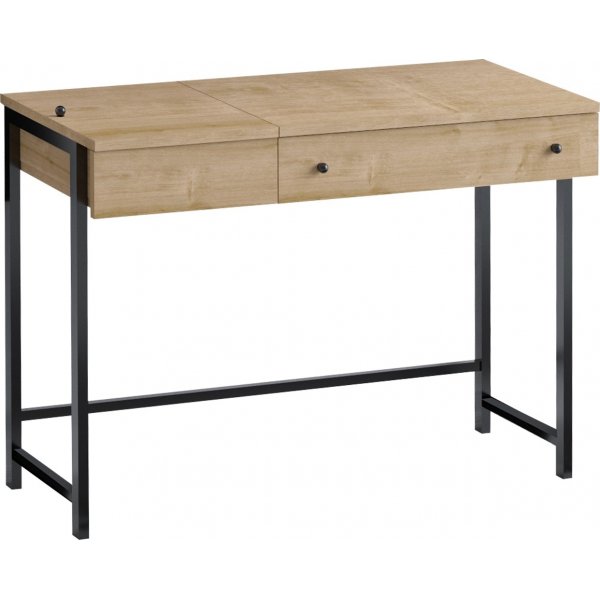 Pura bureau Eiken/zwart - 100 x 45 cm