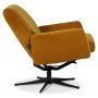 Midsj ftlj (Recliner) - Gul sammet + Textilskydd fr mbler