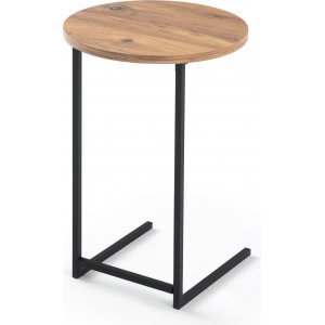 Mitazor sidobord Ø38 cm - Furu/svart Mitazor sidobord Ø38 cm - Furu/svart