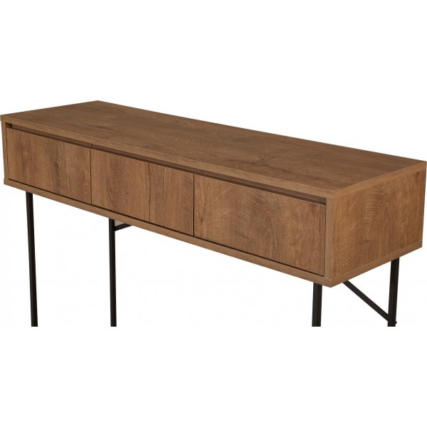 Table relief Mia 120x 36 cm - Noyer/noir Table relief Mia 120x 36 cm - Noyer/noir