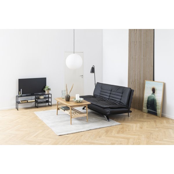Banc multimédia Seaford 120 cm - Noir Banc multimédia Seaford 120 cm - Noir
