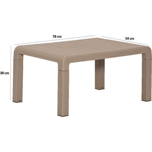 Groupe lounge Lara avec 2 fauteuils et table - Cappuccino Groupe lounge Lara avec 2 fauteuils et table - Cappuccino