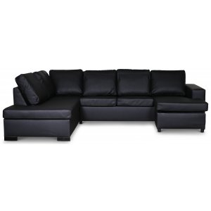 Solna U-soffa i läder A3D - Bonded leather + Möbelvårdskit för textilier Solna U-soffa i läder A3D - Bonded leather + Möbelvårdskit för textilier