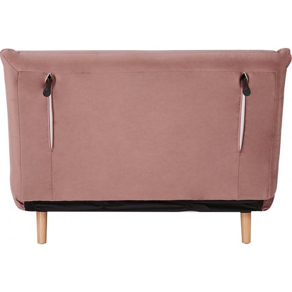 Fauteuil convertible Spike en velours rose Fauteuil convertible Spike en velours rose
