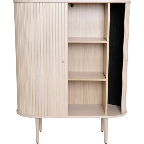 Meuble coulissant - Chêne pigmenté blanc Meuble coulissant - Chêne pigmenté blanc