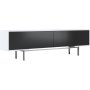 Force TV-standaard - Zwart/wit/zilver