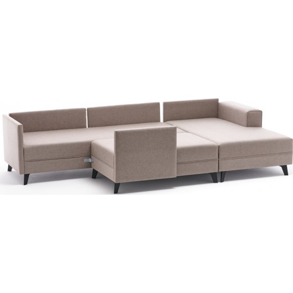 Canapé U-bed Efsun - Blanc crème Canapé U-bed Efsun - Blanc crème