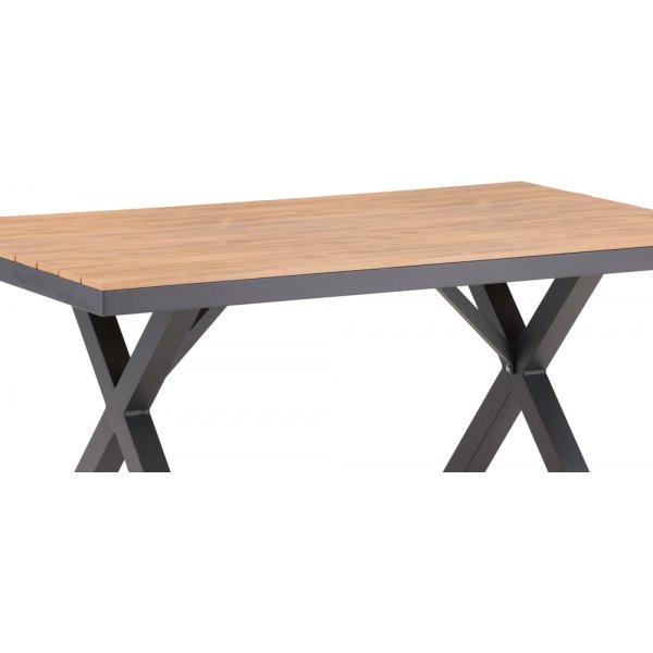 Garcia matbord 150 x 90 cm - Svart/Natur Garcia matbord 150 x 90 cm - Svart/Natur